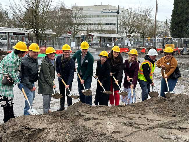 M Carter Commons in Portland, Oregon ground-breaking ceremony